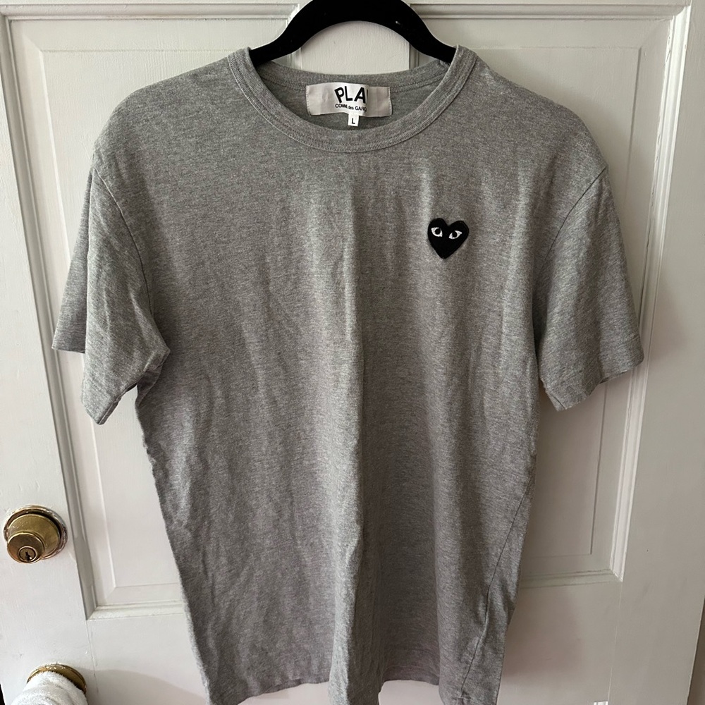 PLAY Comme Des Garçons Grey Tshirt